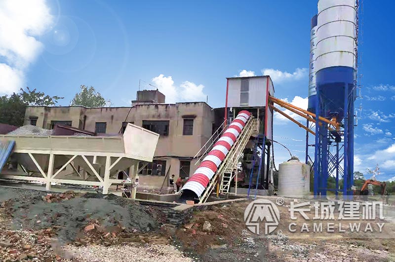 120型混凝土沙石配料機(jī)客戶現(xiàn)場